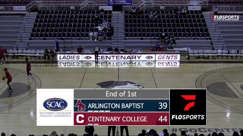 Replay: Arlington Baptist vs Centenary (LA) | Nov 8 @ 7 PM