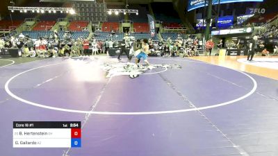 150 lbs Cons 16 #1 - Bronson Hertenstein, OH vs Gabriel Gallardo, AZ