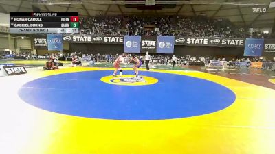 Boys 3A 175 lbs Champ. Round 1 - Ronan Caroll, O`Dea vs Gabriel Burns, Garfield