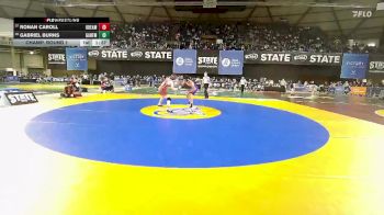 Boys 3A 175 lbs Champ. Round 1 - Ronan Caroll, O`Dea vs Gabriel Burns, Garfield