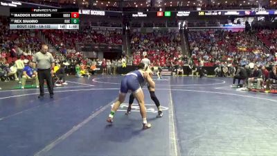 1A-132 lbs Cons. Round 2 - Maddox Morrison, North Butler-Clarksville vs Rex Shanno, Riverside, Oakland