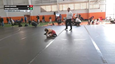 44-48 lbs Round 4 - Ayden Singleton, Indian Creek vs Asher Haugen, Beaver