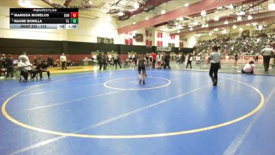 110 lbs Champ. Round 3 - Marissa Morelos, Downey vs Naomi Bonilla, Fillmore