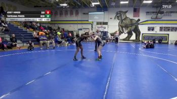 110 lbs Placement Matches (8 Team) - Joey Hines, Xavier vs Tateana Fikes, BCLUW-SH