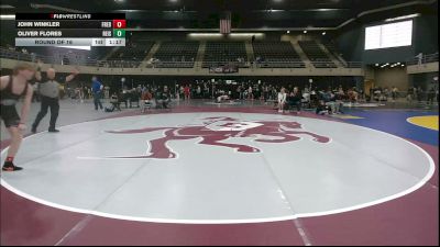130 lbs Round Of 16 - John Winkler, Fredericksburg vs Oliver Flores, Reisterstown