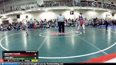 100 lbs Champ. Round 2 - Case Bell, Contenders Wrestling Academy vs Brayden Tucker, Indiana