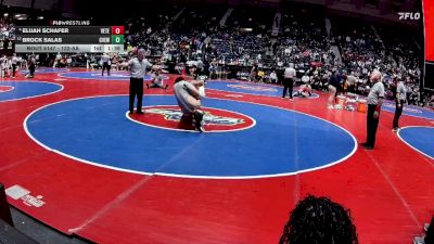 132-5A Quarterfinal - Brock Salas, Creekview vs Elijah Schafer, Veteran`s