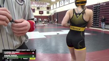 JV-13 lbs Round 2 - Emerie Parkes, Sumner-Fredericksburg vs Camden Erhardt, Vinton-Shellsburg