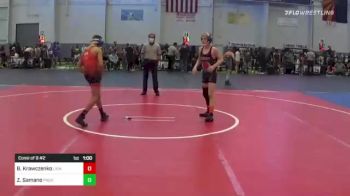 95 lbs Consi Of 8 #2 - Ben Krawczenko, Lions WC vs Zack Samano, Pounders WC