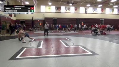 JV-27 lbs 3rd Place Match - Brady Leymaster, Xavier, Cedar Rapids vs Owen Gorsh, Iowa City, West
