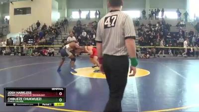 197 lbs Semifinal - Chibueze Chukwuezi, Ithaca College vs Josh Harkless, Rochester Institute Of Technology