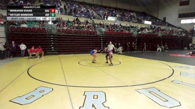 140 lbs Quarterfinal - MiHeaven Evans, Chester vs Skyler Simmons, Airport