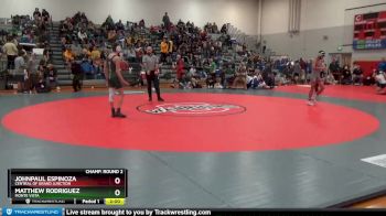 113 lbs Champ. Round 2 - JohnPaul Espinoza, Central Of Grand Junction vs Matthew Rodriguez, Monte Vista