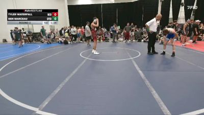 130 lbs Round 2 - Tyler Waterfall, Wrecking Crew Black vs Ben Marceau, GPS Blue