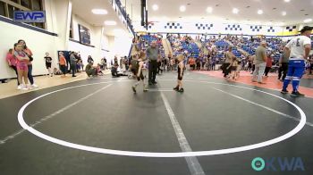 40 lbs Semifinal - Nicholous Hunt, Heat vs Waylon Pearson, Barnsdall Youth Wrestling