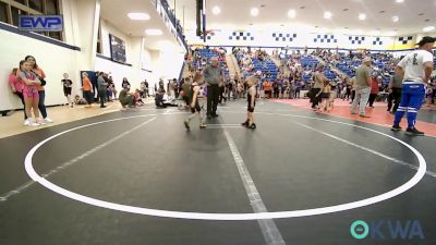 40 lbs Semifinal - Nicholous Hunt, Heat vs Waylon Pearson, Barnsdall Youth Wrestling