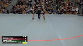 65 lbs Cons. Round 3 - Owen Glenz, ANML (Annandale/Maple Lake) vs Brecken Wade, Pardeeville Boys Club Youth Wr