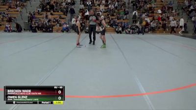 65 lbs Cons. Round 3 - Owen Glenz, ANML (Annandale/Maple Lake) vs Brecken Wade, Pardeeville Boys Club Youth Wr