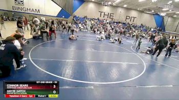 53 lbs 1st Place Match - Hayze Hatch, Empire Battle School vs Connor Sears, Northside Wrestling Club