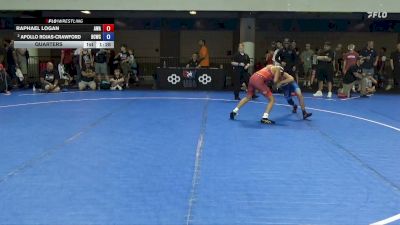 98 lbs Quarters - Raphael Logan, Apex Wrestling Academy vs Apollo Rojas-Crawford, Bear Cave Wrestling Club