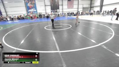 52 lbs Rd# 1 9:00am Friday - Kemp Enriquez, Minnesota Funky Singlets vs Mason Brault, Maryland BLACK