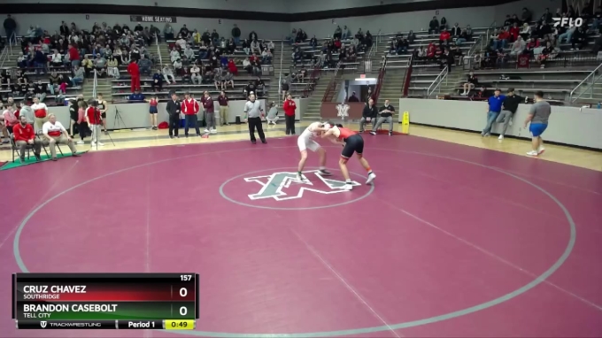 157 lbs Cons. Round 2 - Brandon Casebolt, Tell City vs Cruz Chavez ...