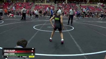 80 lbs Round 2 (6 Team) - Celes Oliver, The Untouchables vs Sidda Evans, Midwest Misfitz Black