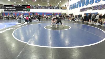 157 lbs Cons. Round 4 - Trevor Solis, Caldwell vs Talan Hughes, East Valley (Spokane)