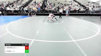 68-M lbs Round Of 16 - VINCENZO MANNELLO, Mannello Domus Autem Bello vs Joey Cotter, Newtown (CT) Youth Wrestling