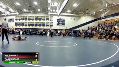 132 lbs Cons. Round 5 - Tanner Moore, WestLake vs Vince D`Amico, Garfield