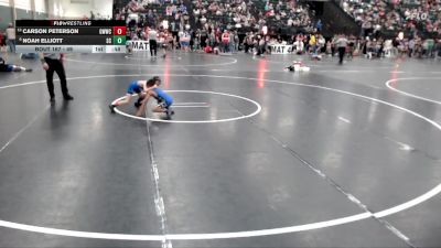 49 lbs 2nd Place Match - Carson Peterson, Grandview Wolves Wrestling Clu vs Noah Elliott, Sherman Challengers