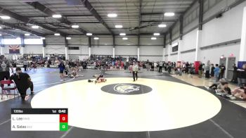 130 lbs Consi Of 4 - Adam Salas, Silverback WC vs Lucas Lee, Payson WC