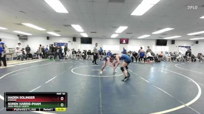 126 lbs Cons. Round 2 - Soren Harris-Pham, John Wesley North vs Haden Solinger, Durham