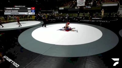 100-106 lbs Quarters - Jordan Yi-Berg, Mad Dawg Wrestling Club vs Arturo Gudino, Gladiator Wrestling