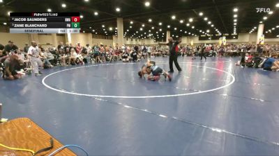 113 lbs Semifinal - Zane Blanchard, Predator Wrestling vs Jacob Saunders, Roundtree Wrestling Academy