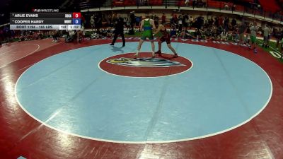 165 lbs Quarters - Arlie Evans, South Carolina vs Cooper Hardy, Montana