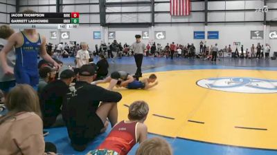 85 lbs Round 2 (6 Team) - Jacob Thompson, DARKHORSE vs Garrett Lashombe, GREAT NECK WRESTLING CLUB GREEN