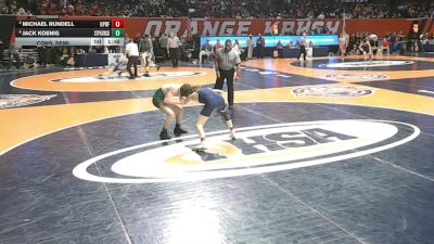 3A 113 lbs Cons. Semi - Jack Koenig, Chicago (St. Patrick) vs Michael Rundell, Oak Park (O.P.-River Forest)