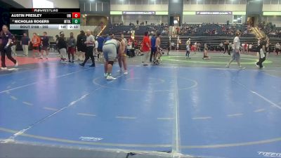 285 lbs Champ. Round 2 - Nicholas Rogers, Mt. Olive vs Austin Presley, Montevallo