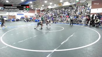 120 lbs Champ. Round 2 - Oscar Mendoza, Servite vs Isaac Castro-Pineda, Heritage