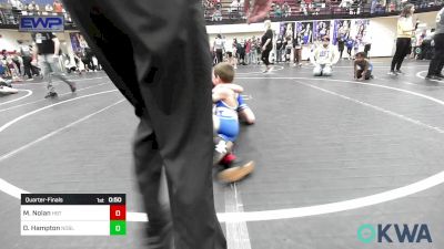 64 lbs Quarterfinal - Mason Nolan, HBT Grapplers vs Dustin Hampton, Noble Takedown Club