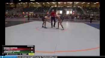 160 lbs Semis (4 Team) - Nyxon Hopping, 4A Molalla vs Jonathan Calvert, 4A Marshfield