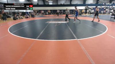 165 lbs Semifinal - Justice Hockenberry-Folk, Elizabethtown vs Mark Troni, Washington And Lee