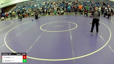 10U Boys - 56 lbs Champ. Round 2 - Nichalos Tucker, Columbia City Wrestling Club vs Anthony Melsenti, South Side Wrestling Club