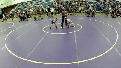 10U Boys - 49 lbs Champ. Round 2 - Ethan Spine, Floyd Wrestling Club vs Kolten Busch, Ellicott Metro District Thunderhawks Wrestling Club