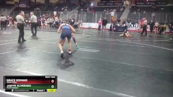 100 lbs Quarterfinal - Grace Romans, Team Texas vs Jaidyn Alvarado, Team Kansas