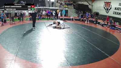 138 lbs Champ. Rd Of 16 - Wyatt Christensen, Utah vs Brycen Lea, Idaho