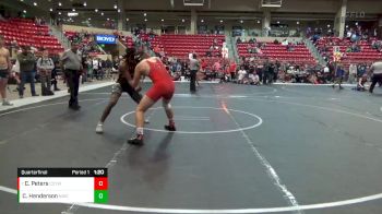 205 lbs Quarterfinal - Colbyn Peters, Central City Youth Wrestling vs Christian Henderson, Newton Wrestling Club