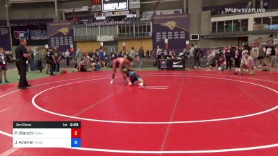 61 kg 3rd Place - Paul Bianchi, Arkansas Regional Training Center vs Josh Kramer, Sunkist Kids Wrestling Club