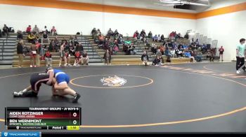 JV Boys-5 lbs Round 5 - Aiden Rotzinger, Clear Creek-Amana vs Ben Wernimont, Epworth, Western Dubuque